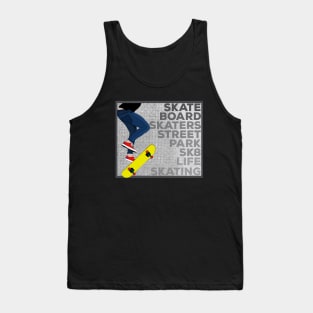 Street Skateboarding Skate Sk8 Life Skating Tank Top